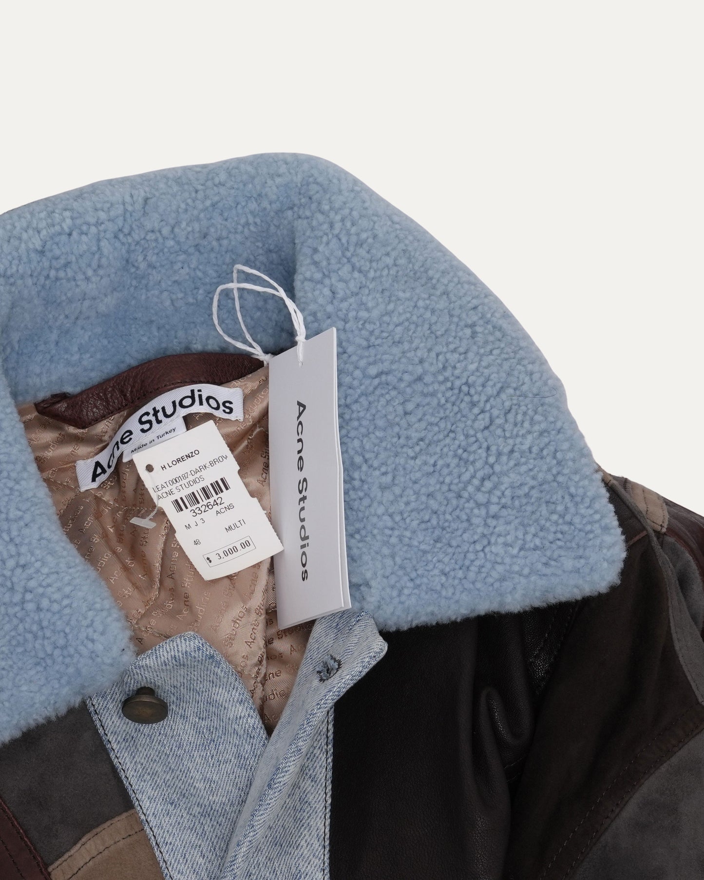 Lobin Patchwork Leather Jacket