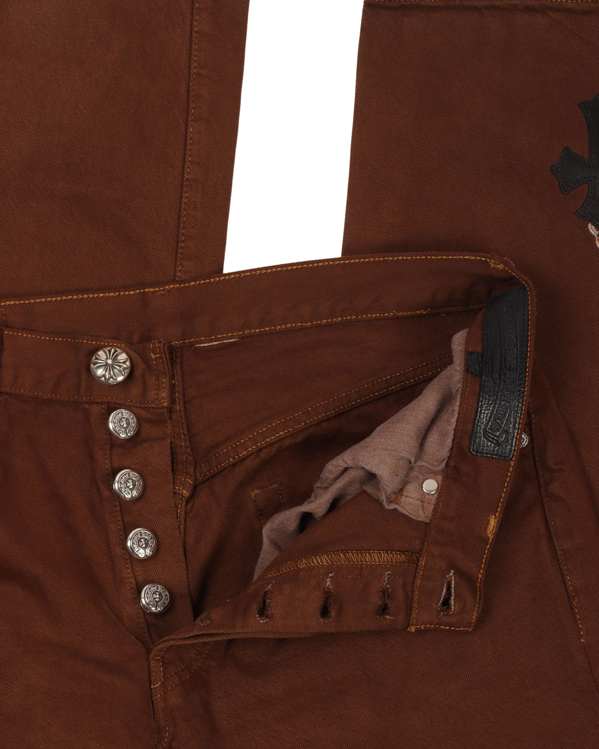 NYFW Leopard Levi's Cross Patch Jeans