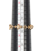 22k Gold & Diamond Tiny E Chain Ring