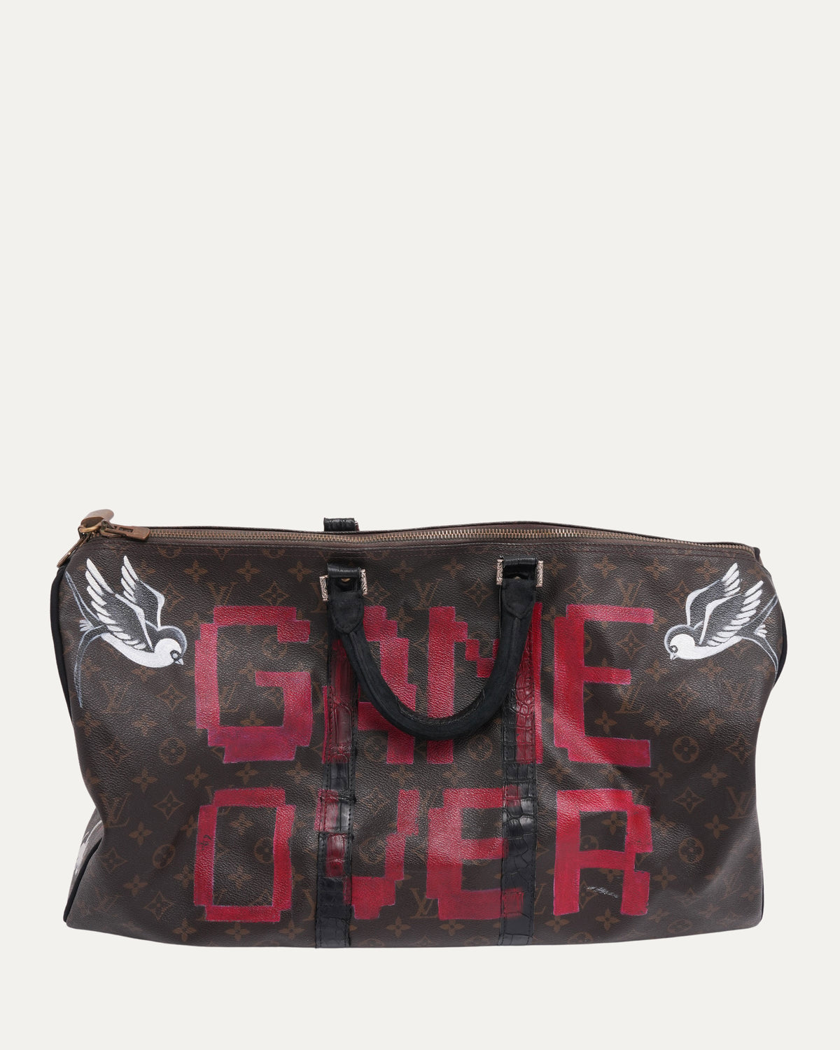 Custom Mario Monogram Keepall Duffle Bag