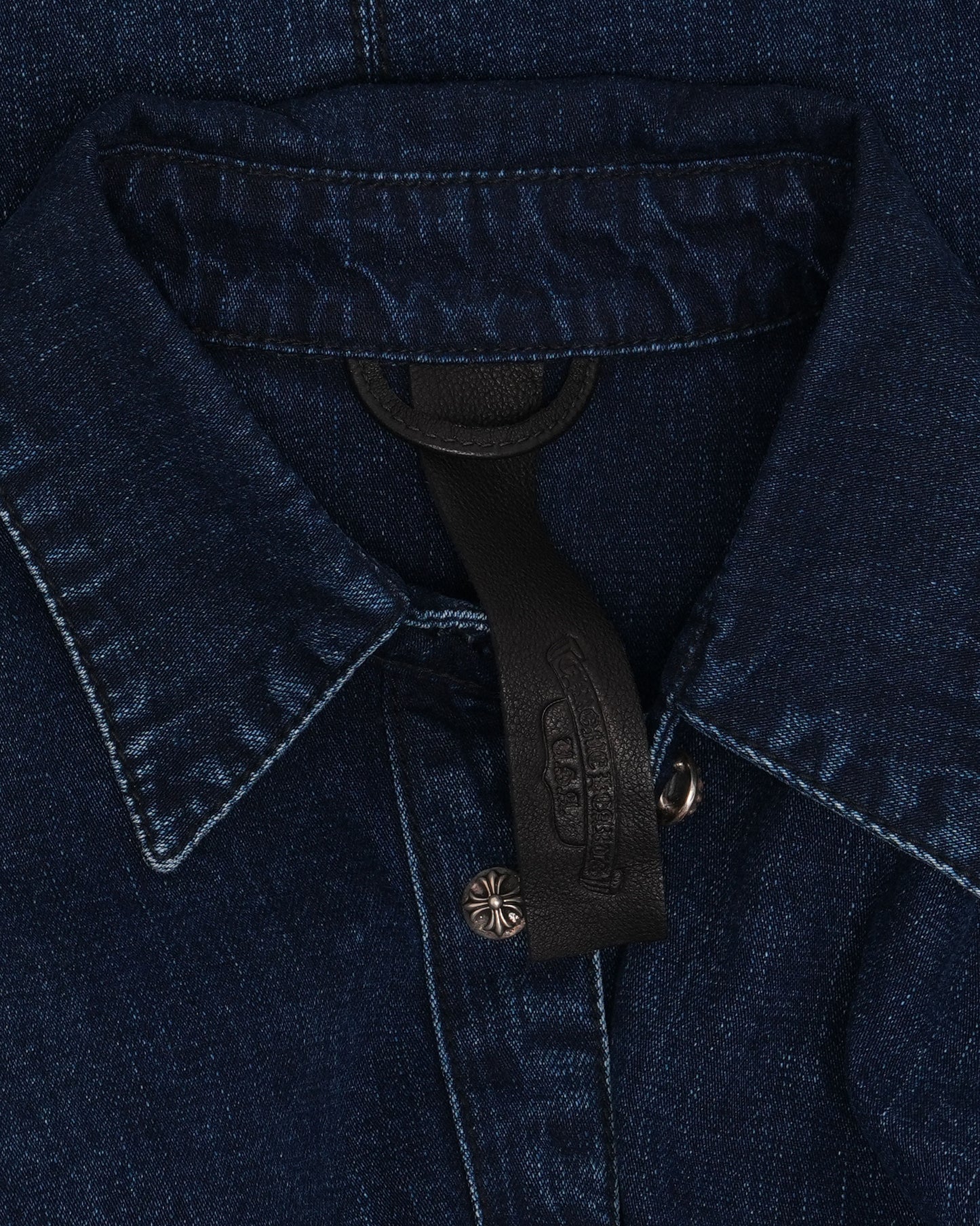 Cross Patch Loose Ends Denim Shirt