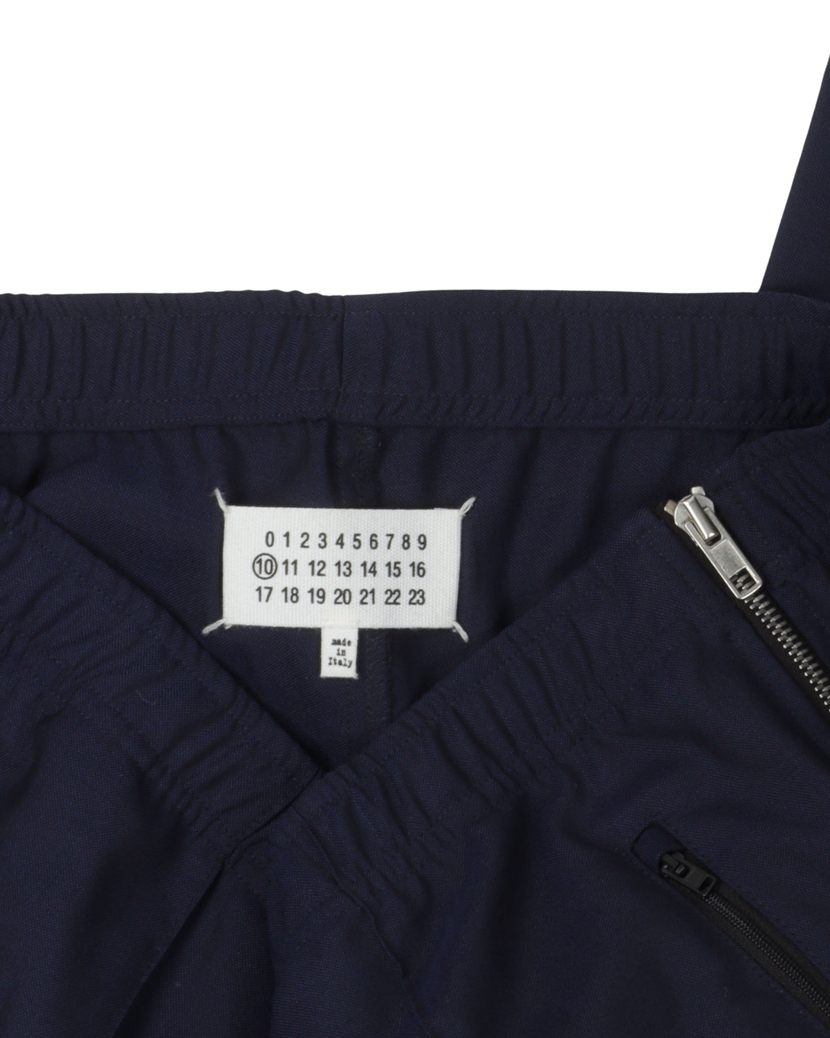 Zipper Pleated Trousers