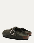 Dagger Embellished Birkenstock Boston Suede Mule