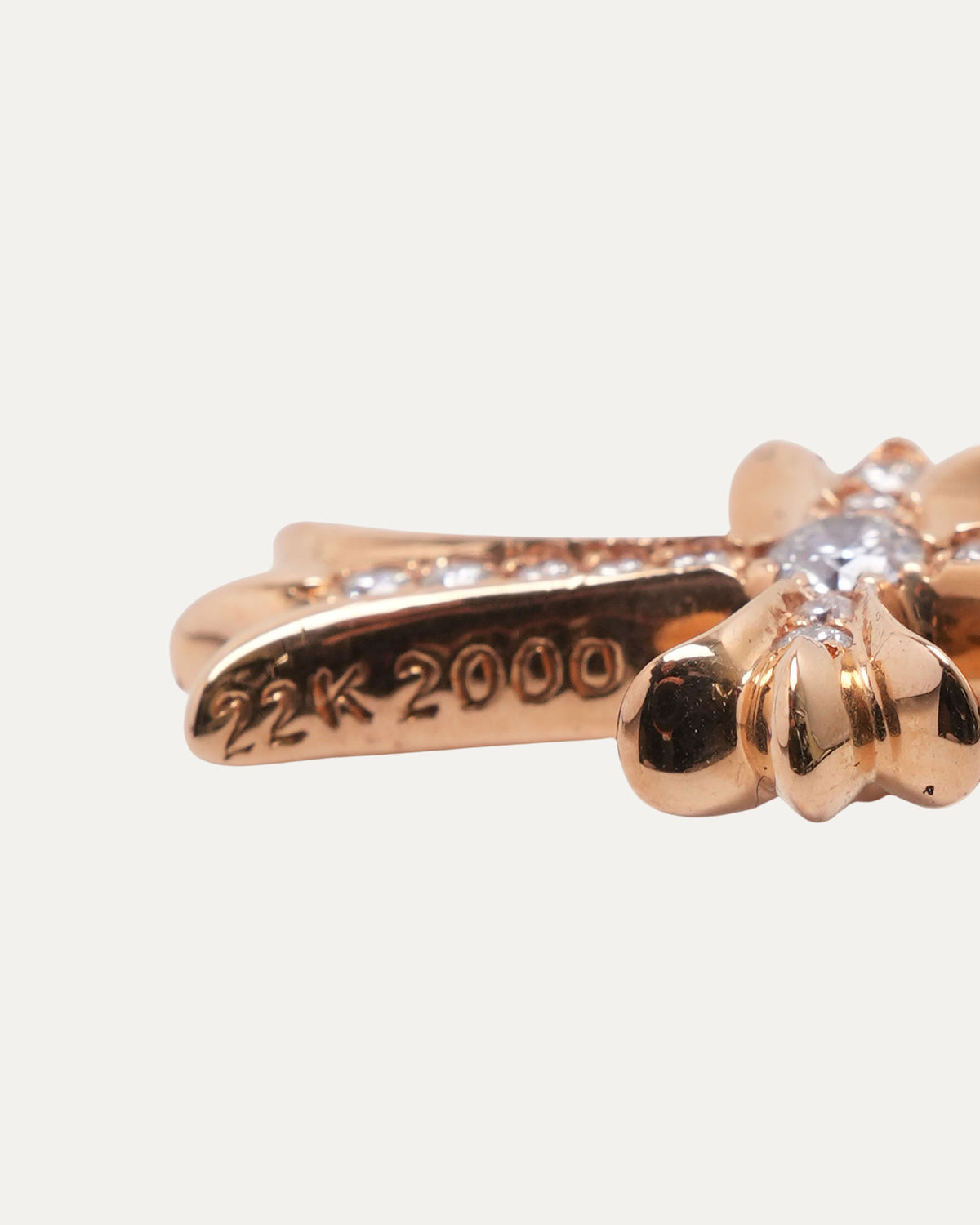 Diamond Gold Tiny Fat Pendant