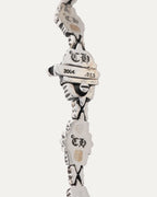 Floral Cross Link Bracelet