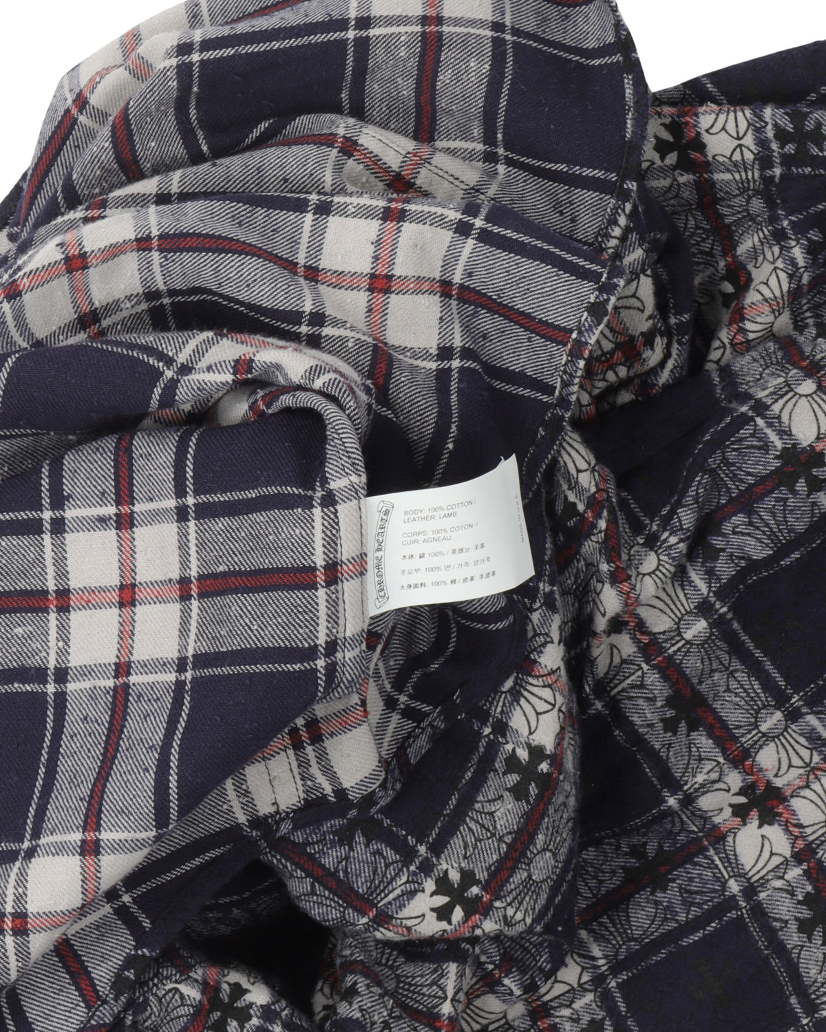 Monogram Cross Patch Flannel Shirt