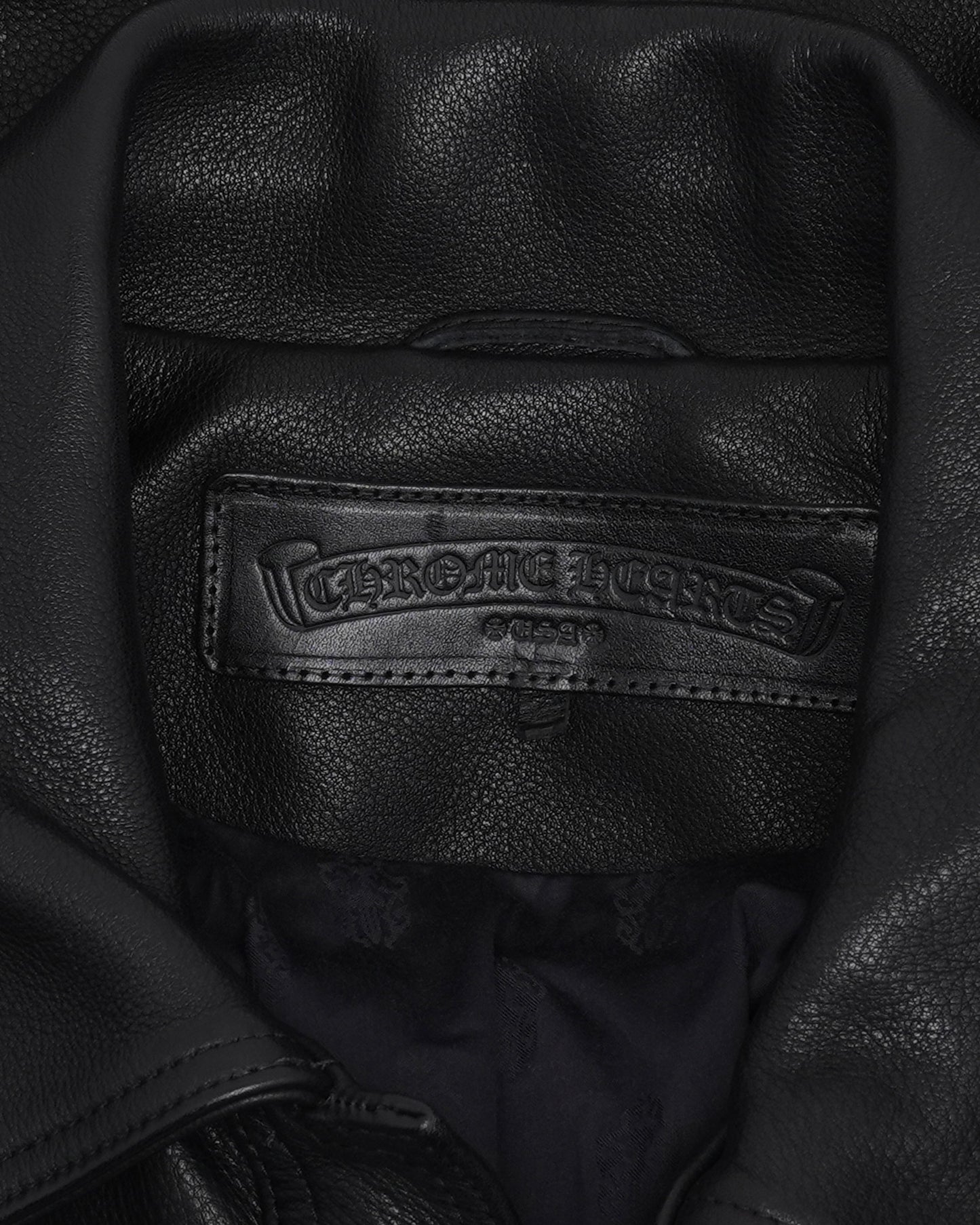 Floral Cross Patch Western Leather Jacket