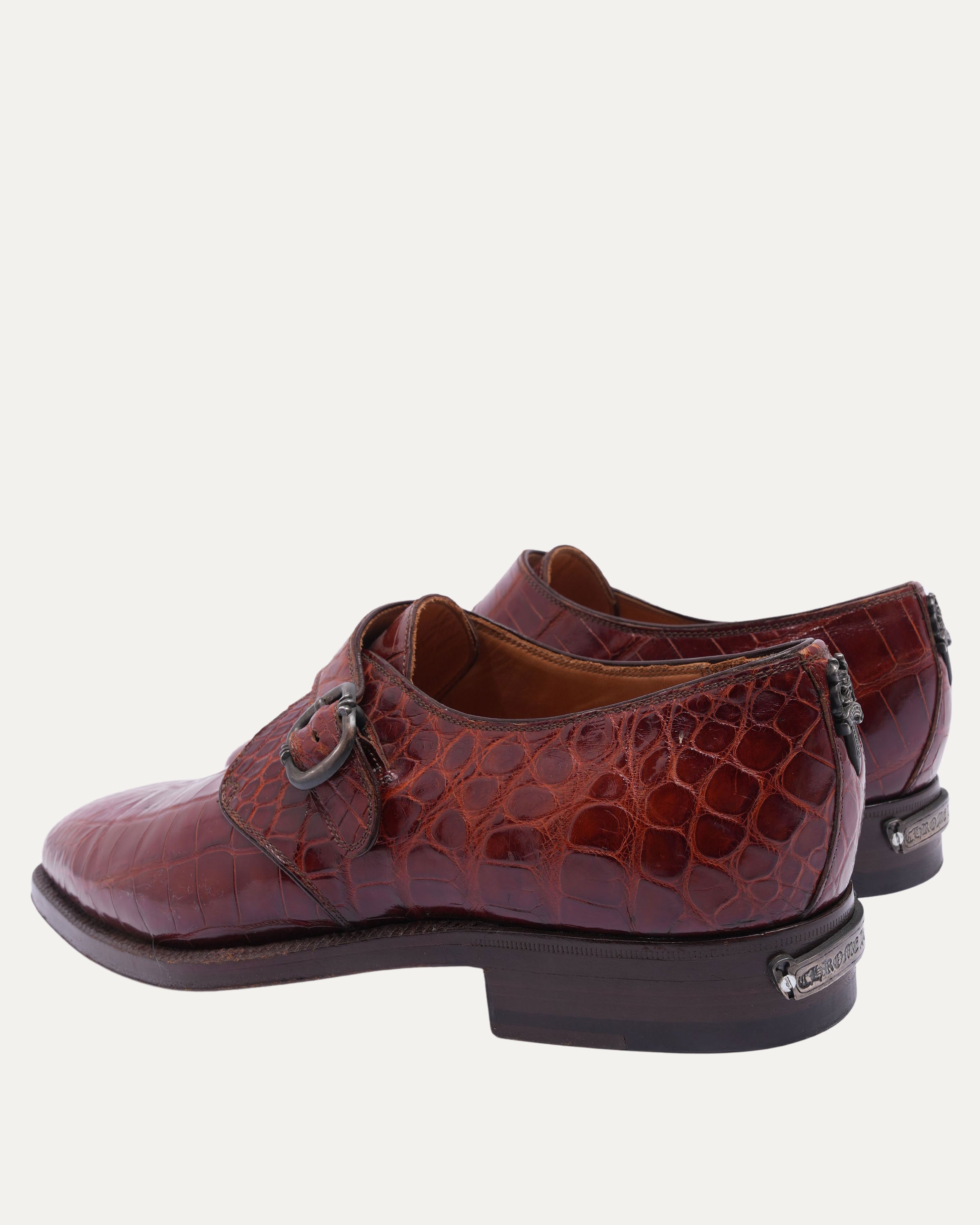 John Lobb Crocodile Monk Shoe