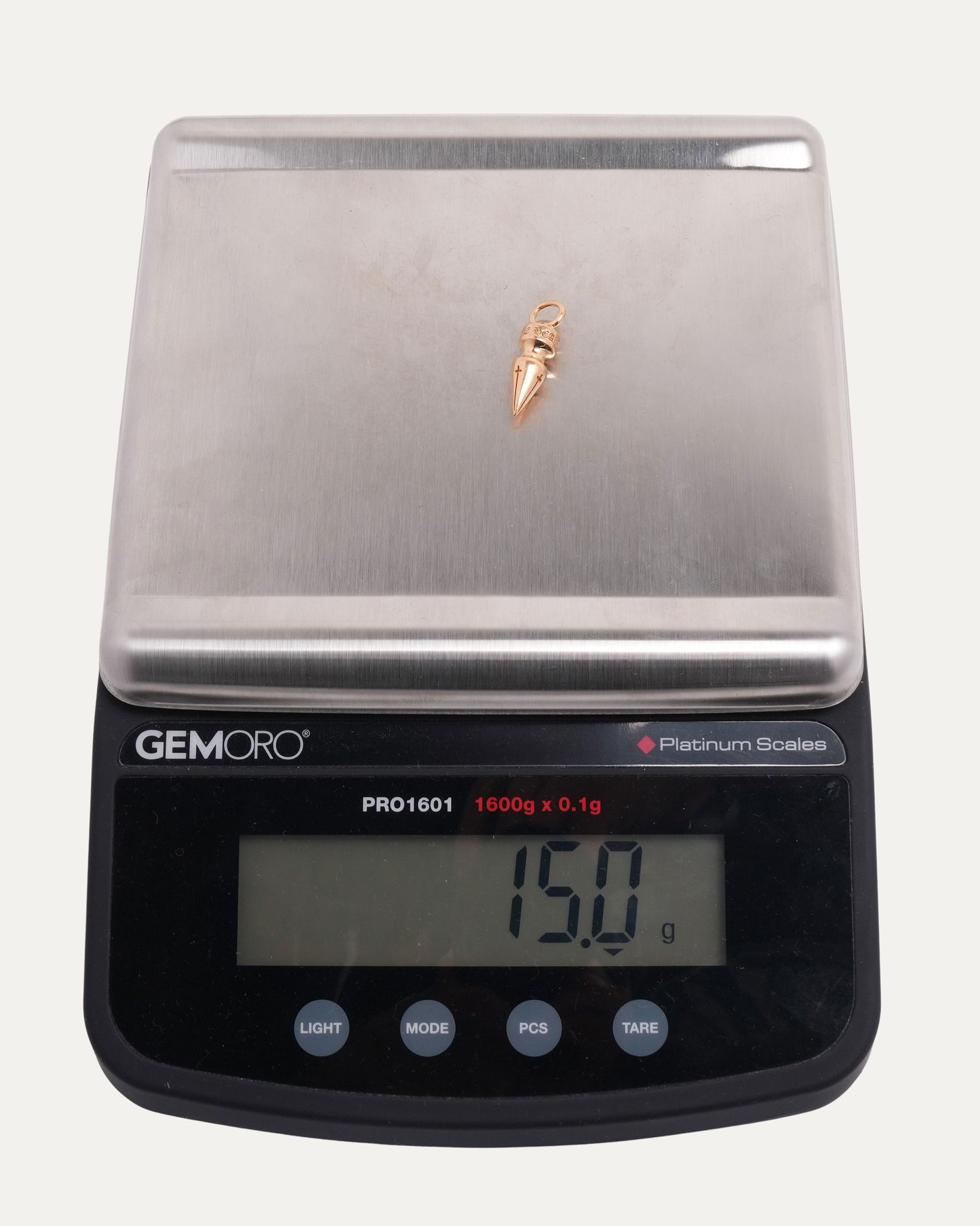 22k Gold Spike Pendant