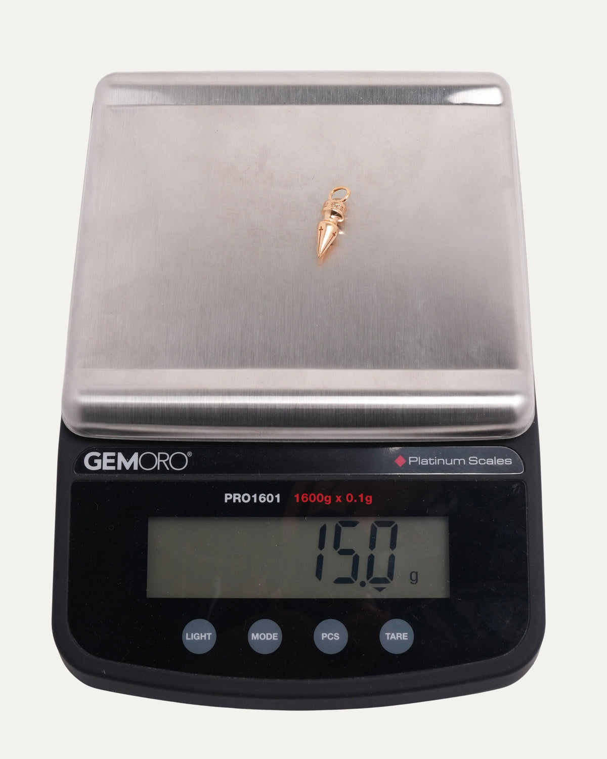 22k Gold Spike Pendant