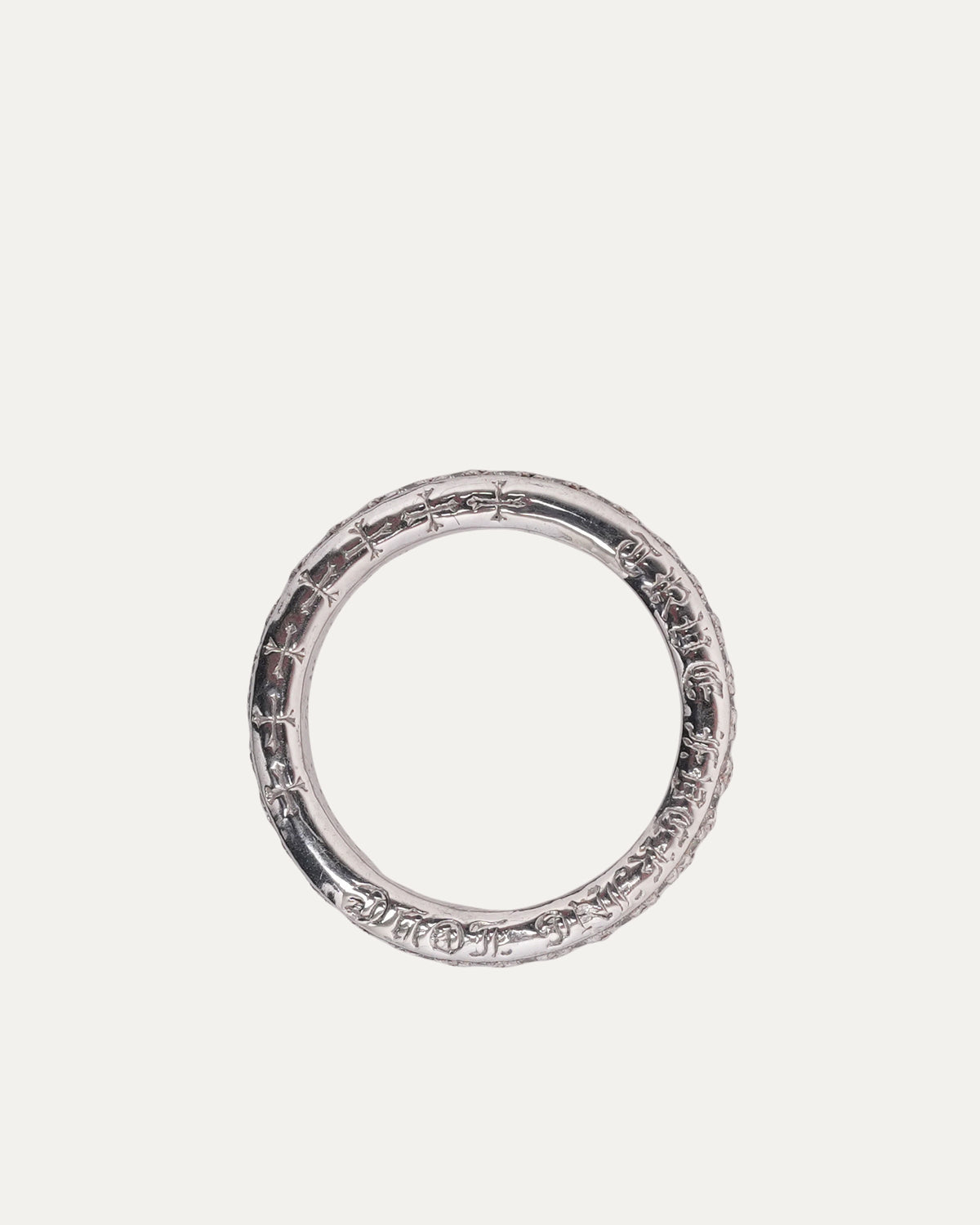 White Gold Diamond True Fucking Love Band Ring