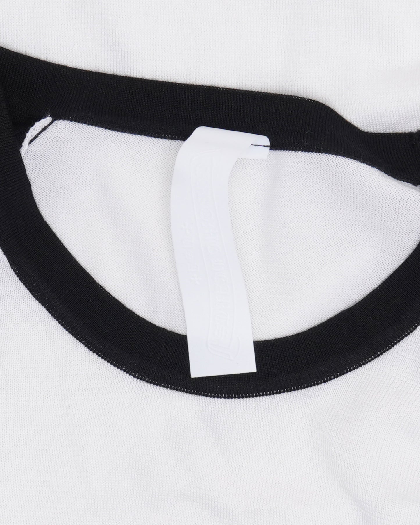 Silk Blend Cross Patch Long Sleeve Raglan T-Shirt