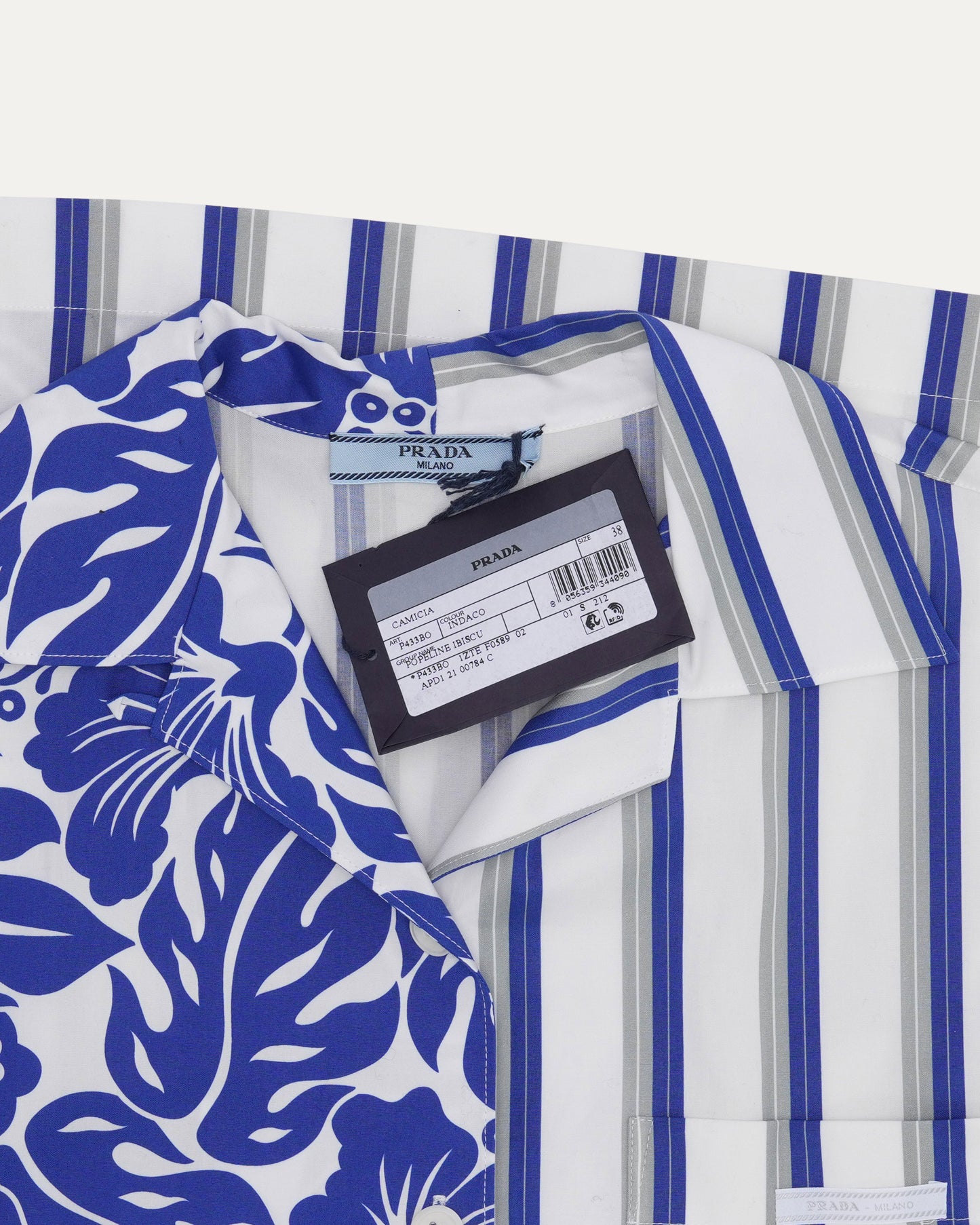 Floral and Striped Double Match Shirt