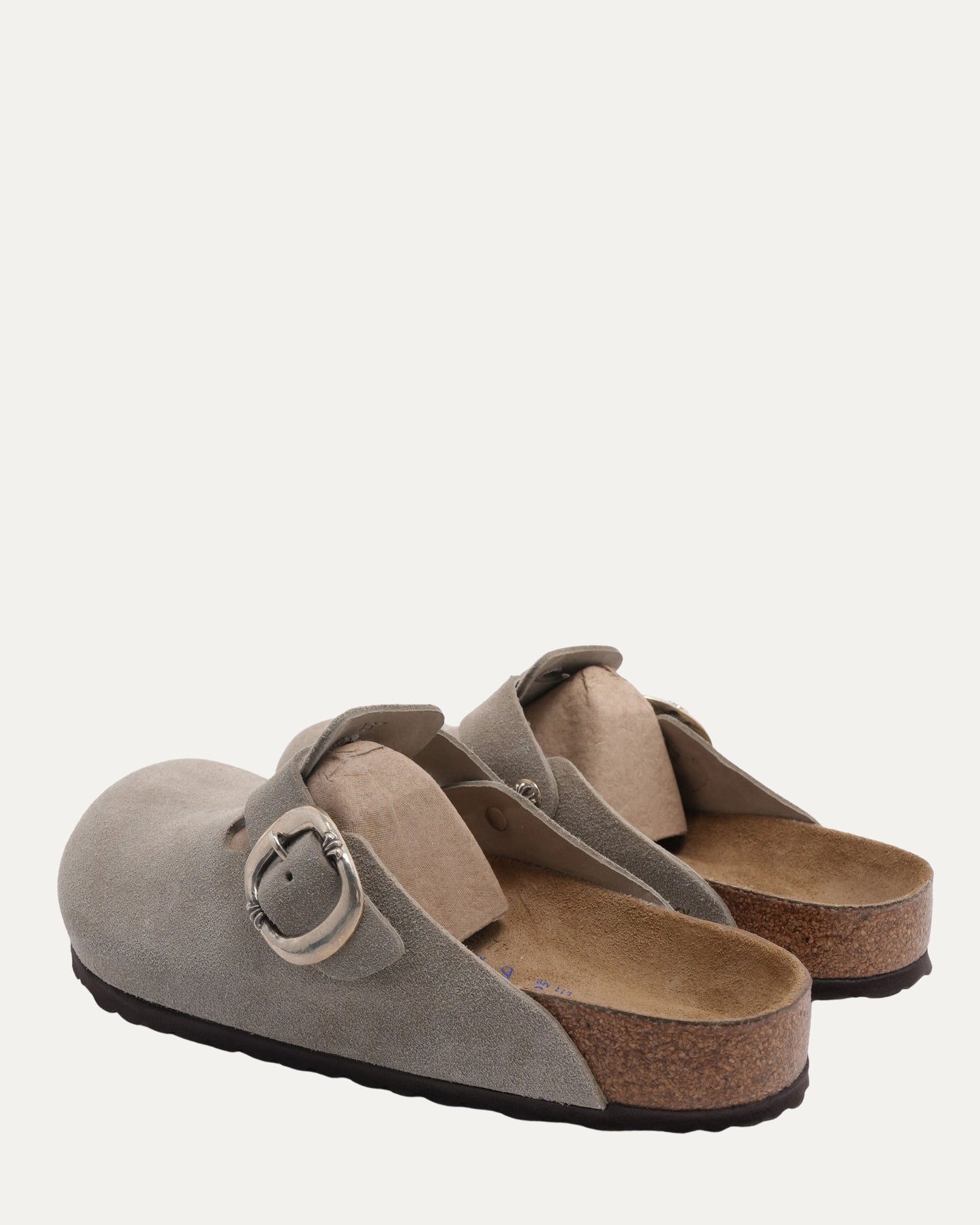 Dagger Embellished Birkenstock Boston Suede Mule