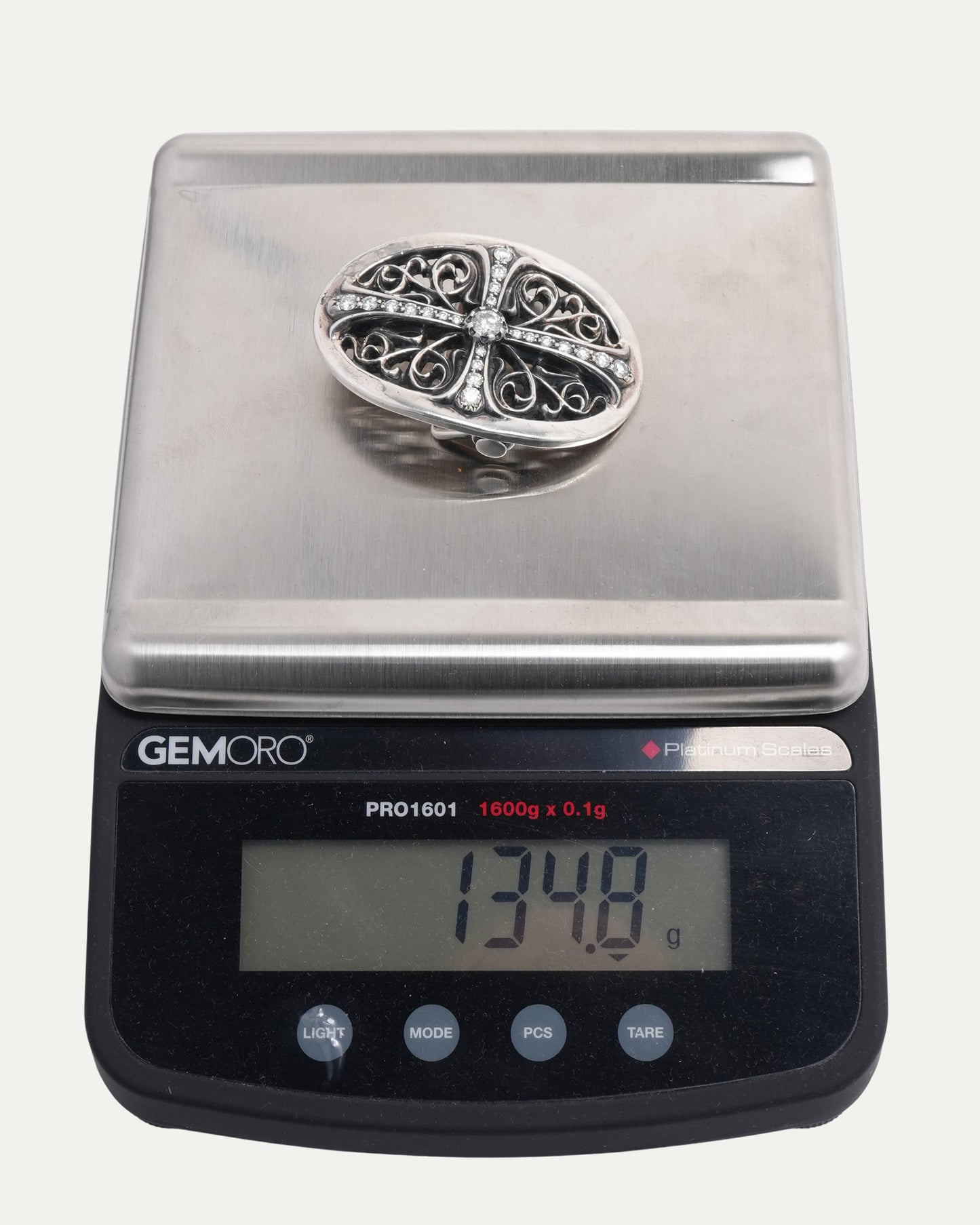 Diamond Oval Cross Belt Buckle