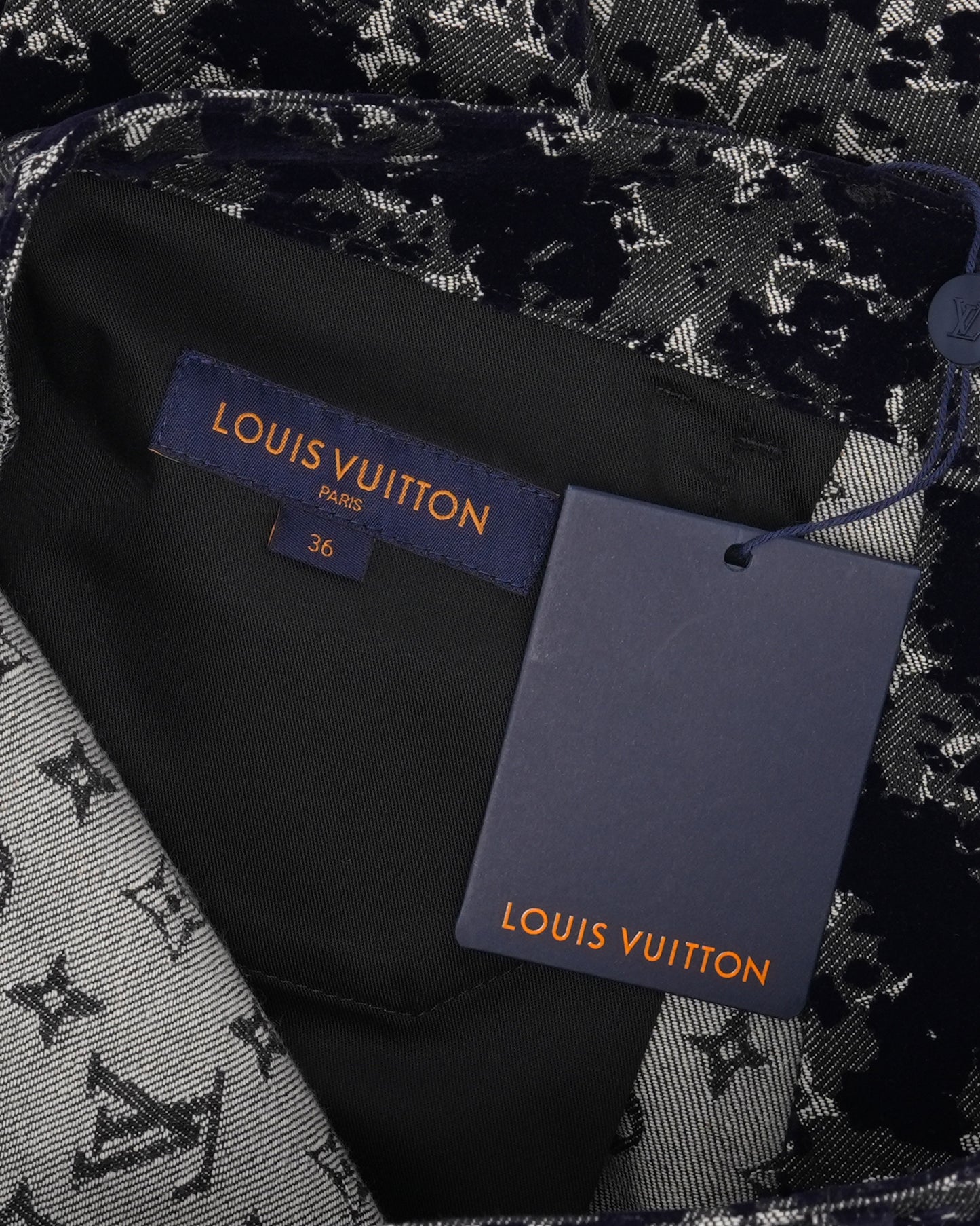 Flocked Monogram Jeans