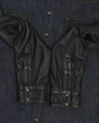 Leather and Denim Shirt