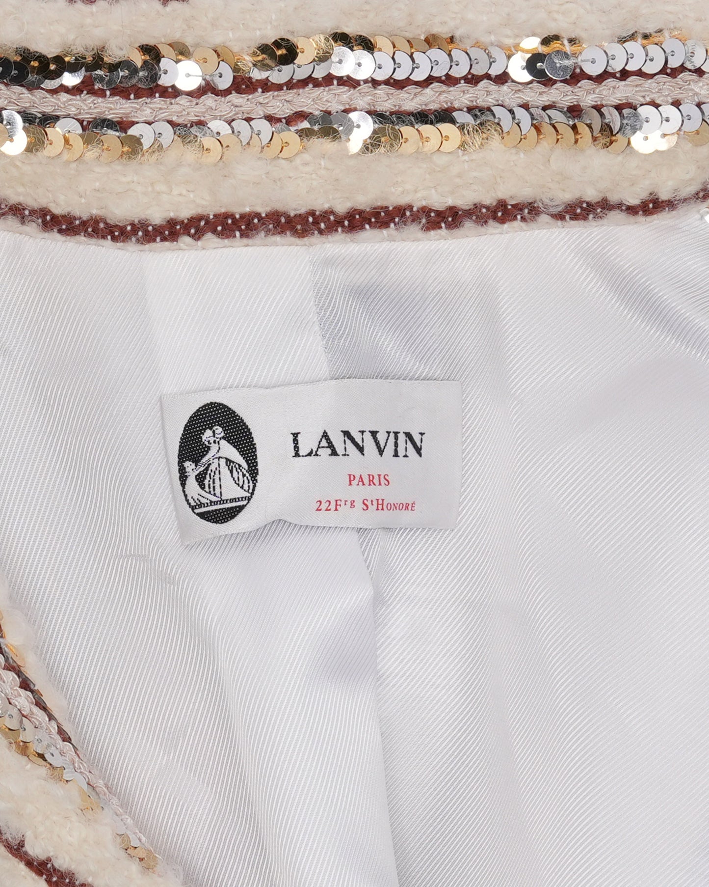 Faux Fur Sequin Coat