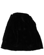 Mink Fur Leather Coat with Silver Fleur Embellishments