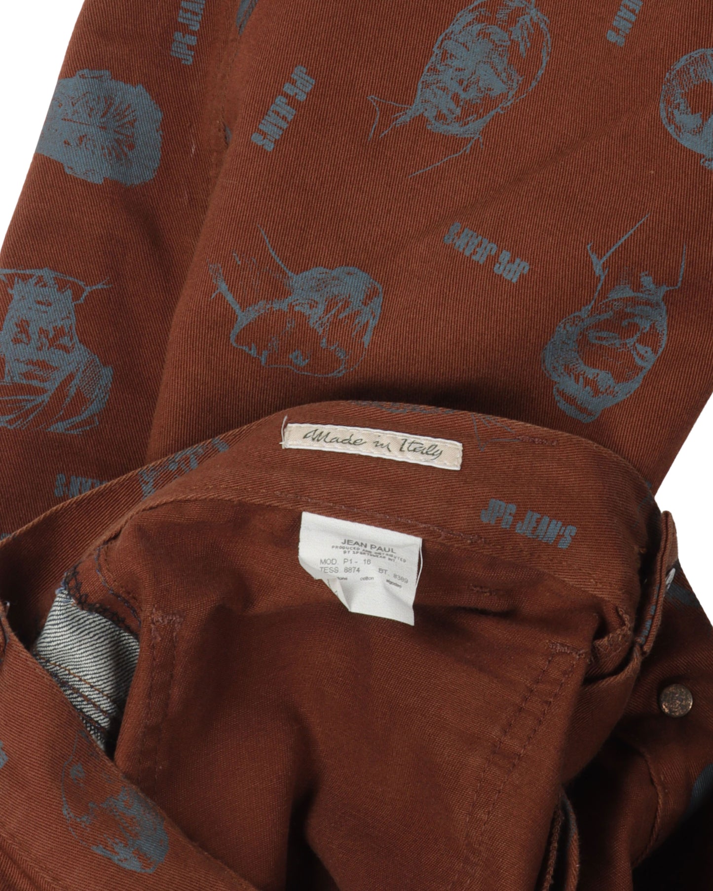 JPG Jeans Face Print Trousers