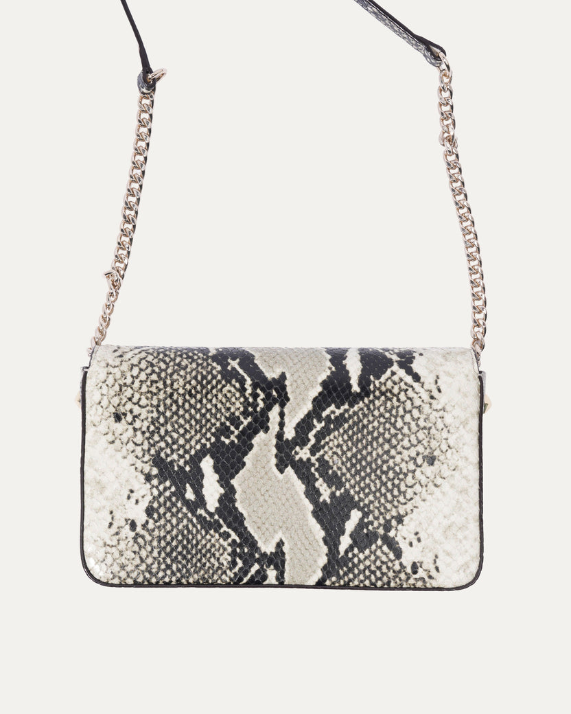 Snakeskin Printed Wallet On Chain