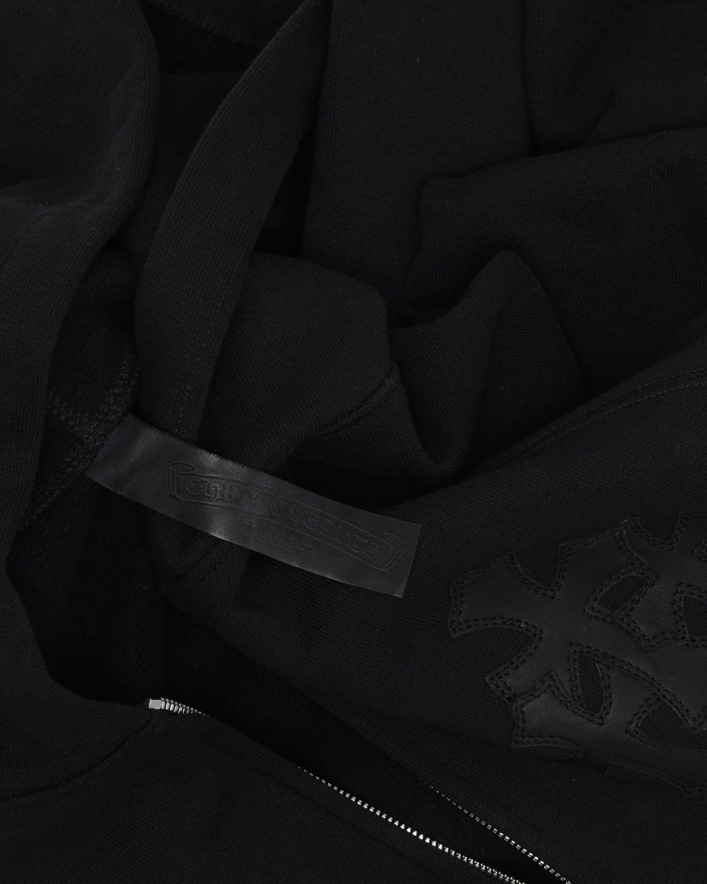 Paper Jam Cemetery Cross Patch Zip Up Hoodie