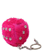 Fuzzy Dice Keychain w/ Dagger