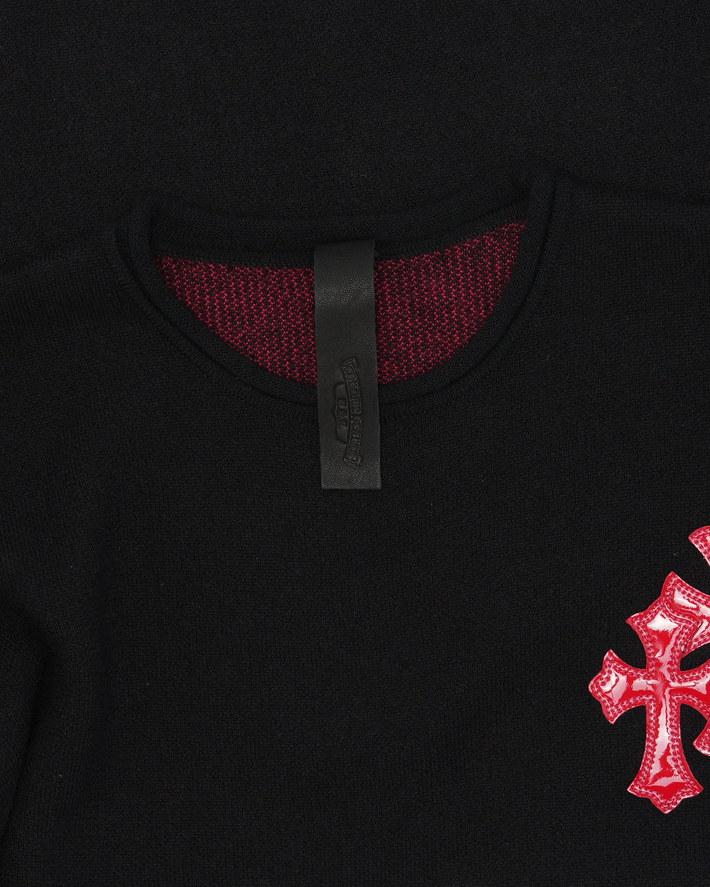 Cashmere Cross Patch Sweater