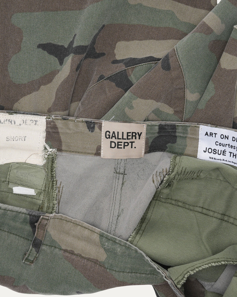 G Patch Camouflage Cargo Shorts