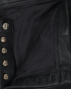 Cross Patch Leather Pants