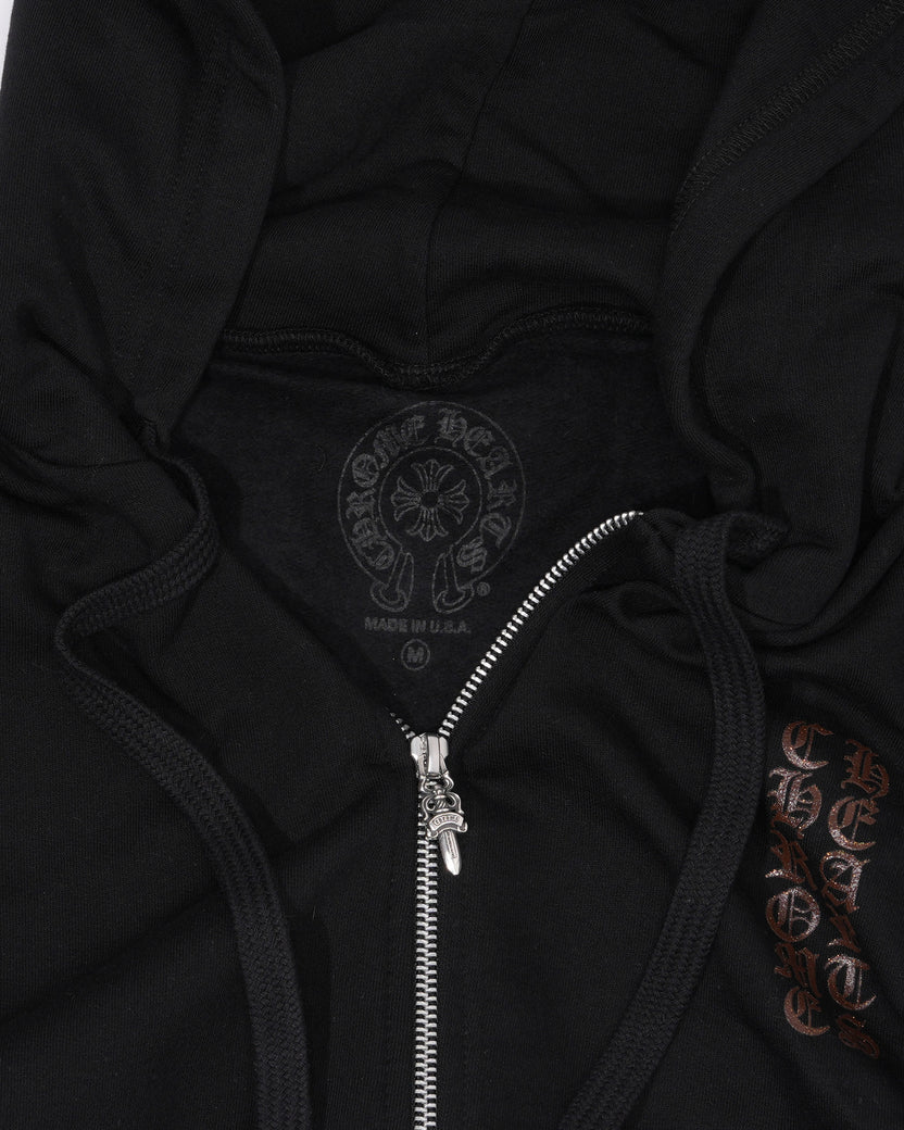 Online Exclusive Glitter Print Horseshoe Logo Hoodie