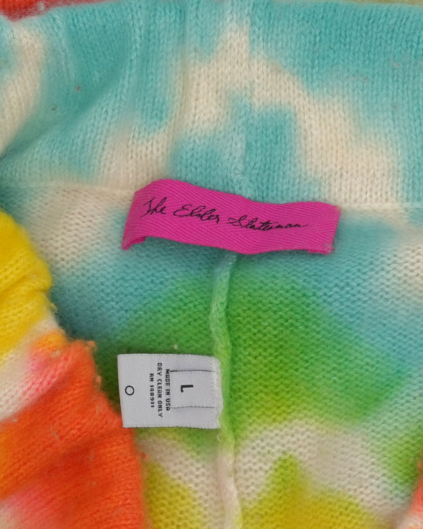 Tie Dye Cashmere Sweat Shorts