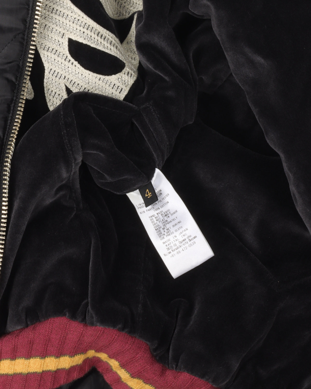 Velveteen Bone Embroidered Souvenir Jacket