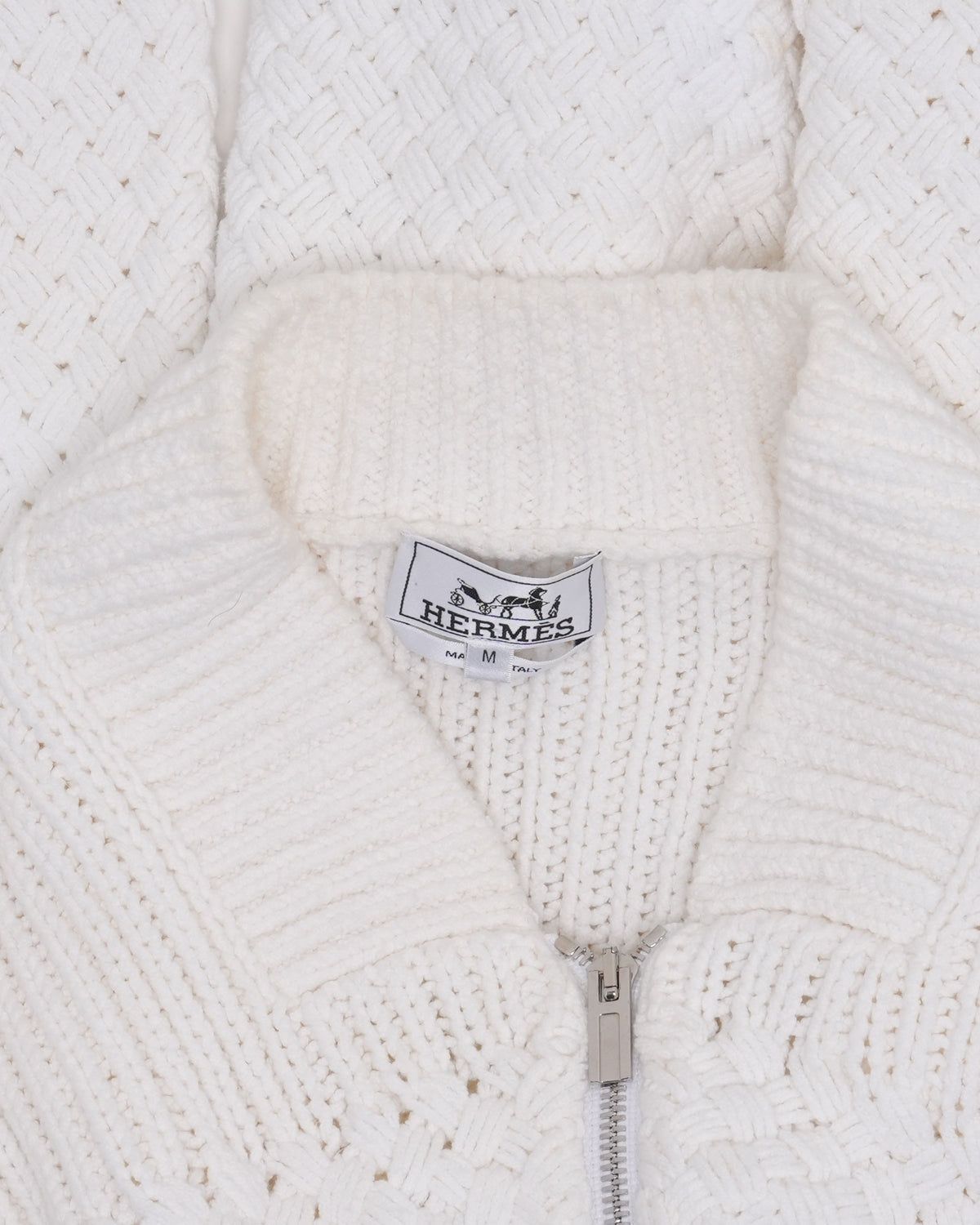 Linen Blend Zip Up Sweater