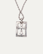 Framed Cross Pendant on Ball Chain