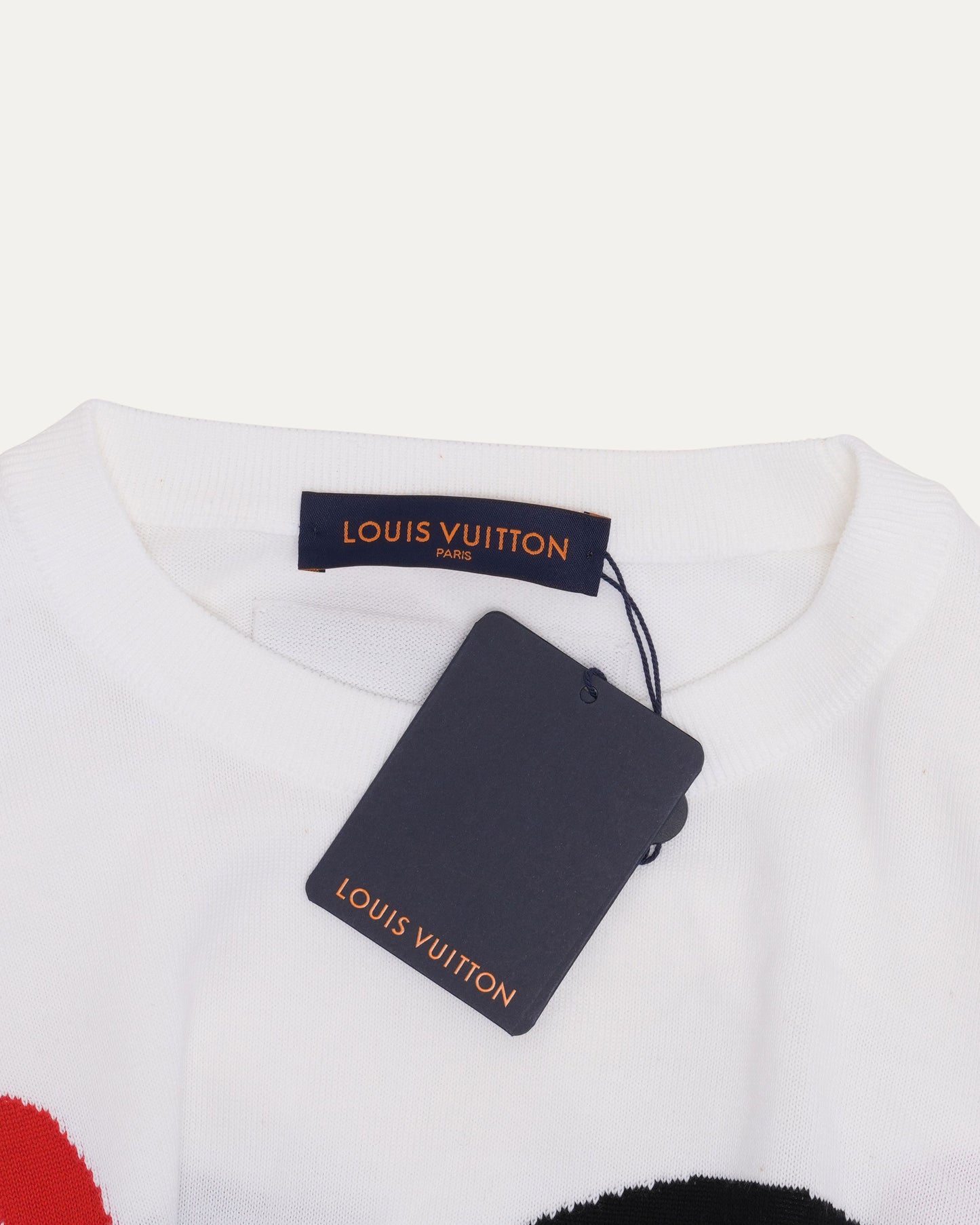 Intarsia Knit Face T-Shirt