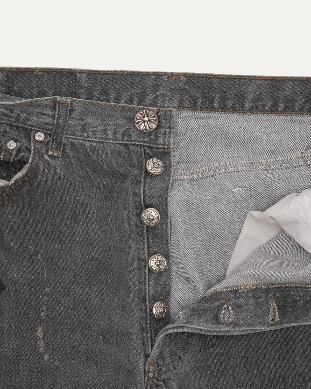Levis 501 Cross Patch Jeans