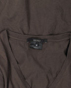 V-Neck Cropped T Shirt