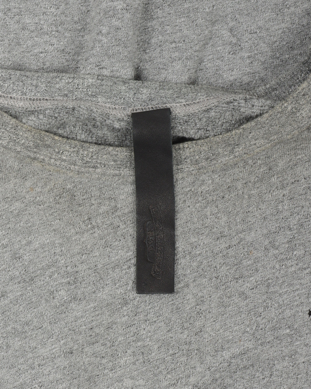 Leather Cross Patch Sweater