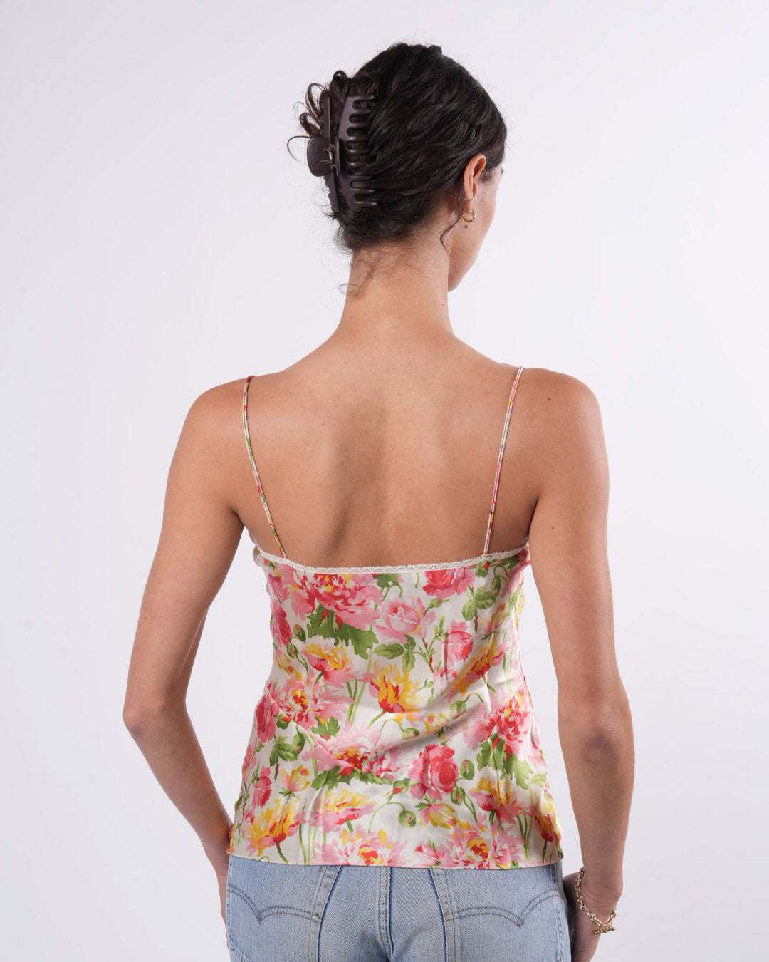 Galliano Era SS 2005 Floral Silk Top