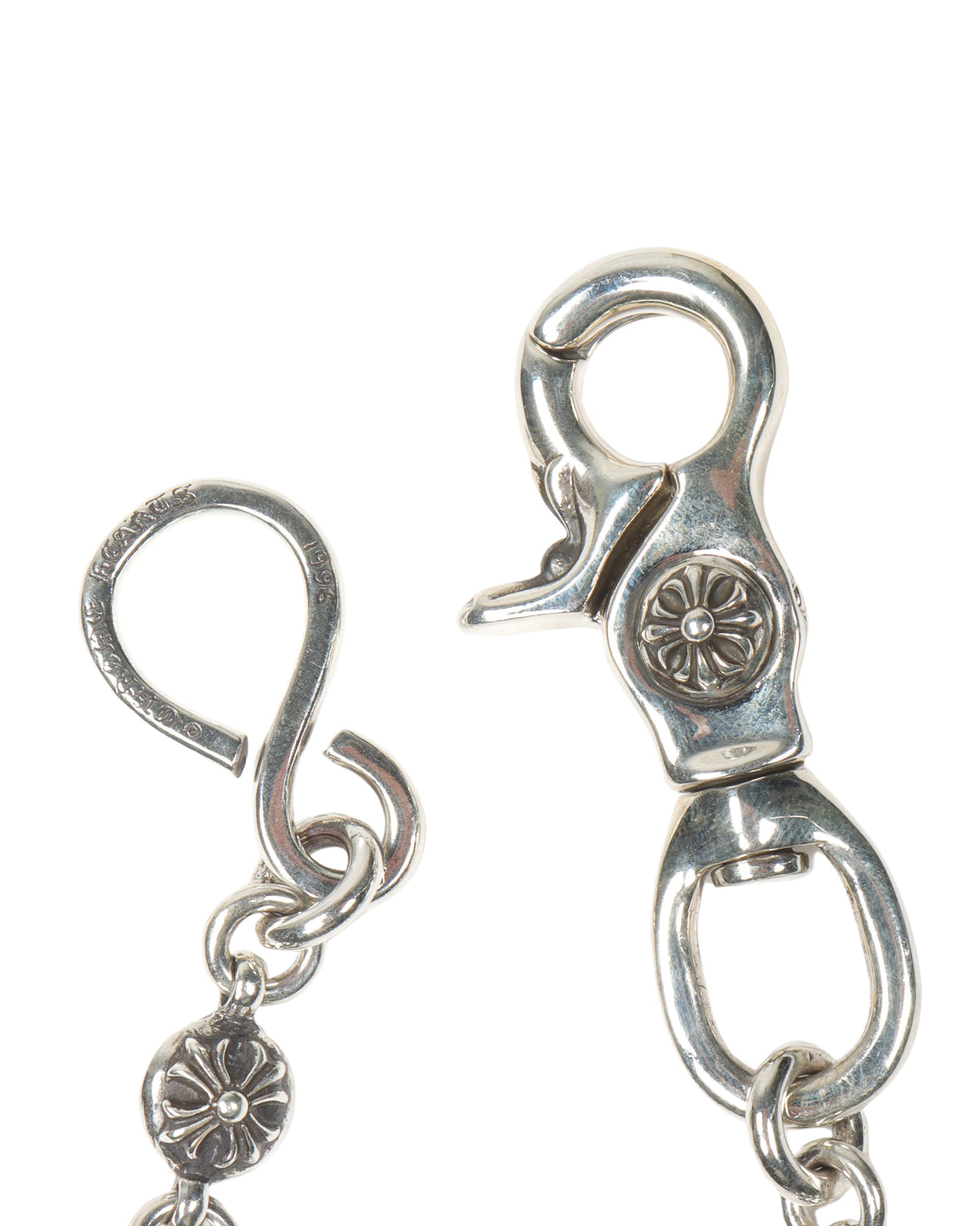 Silver Plus Ball Wallet Chain