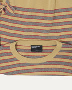 Larry Slim-Fit Cropped Distressed Striped Cashmere Sweater