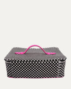 Houndstooth Pony Hair Jewelry Case