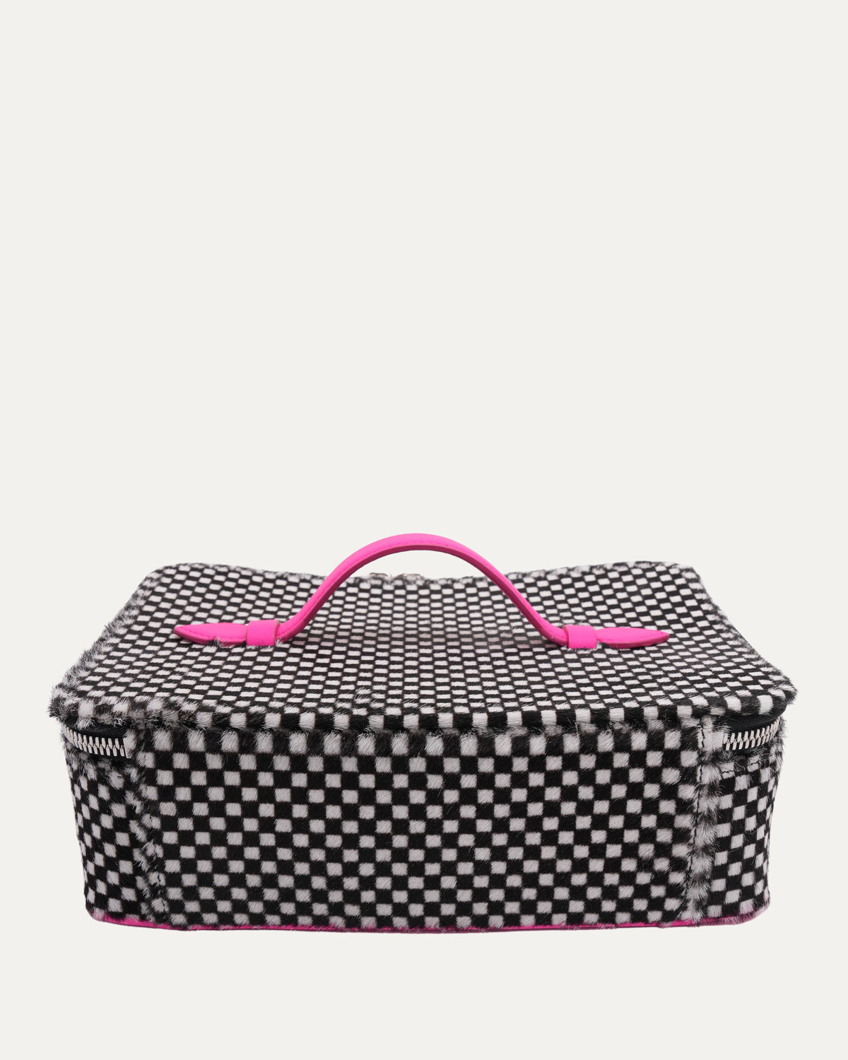 Houndstooth Pony Hair Jewelry Case