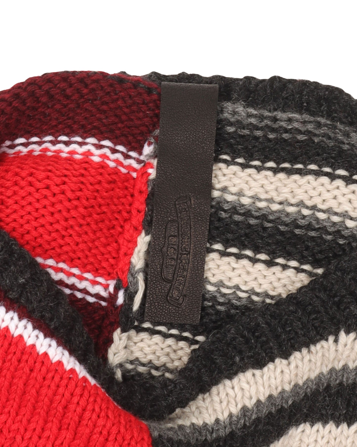 Cashmere Cross Patch Cropped Sweater