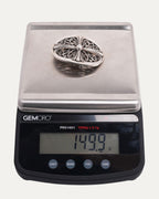 Oval Cross Belt Buckle
