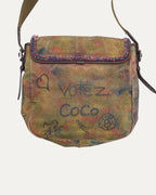 Washed Toile Graffiti On The Pavements Small Messenger Bag