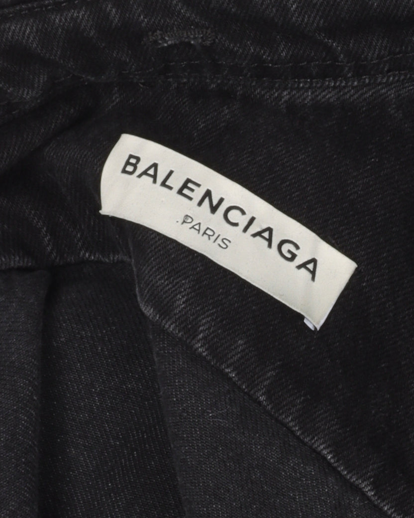 Balenciaga jean shirt best sale