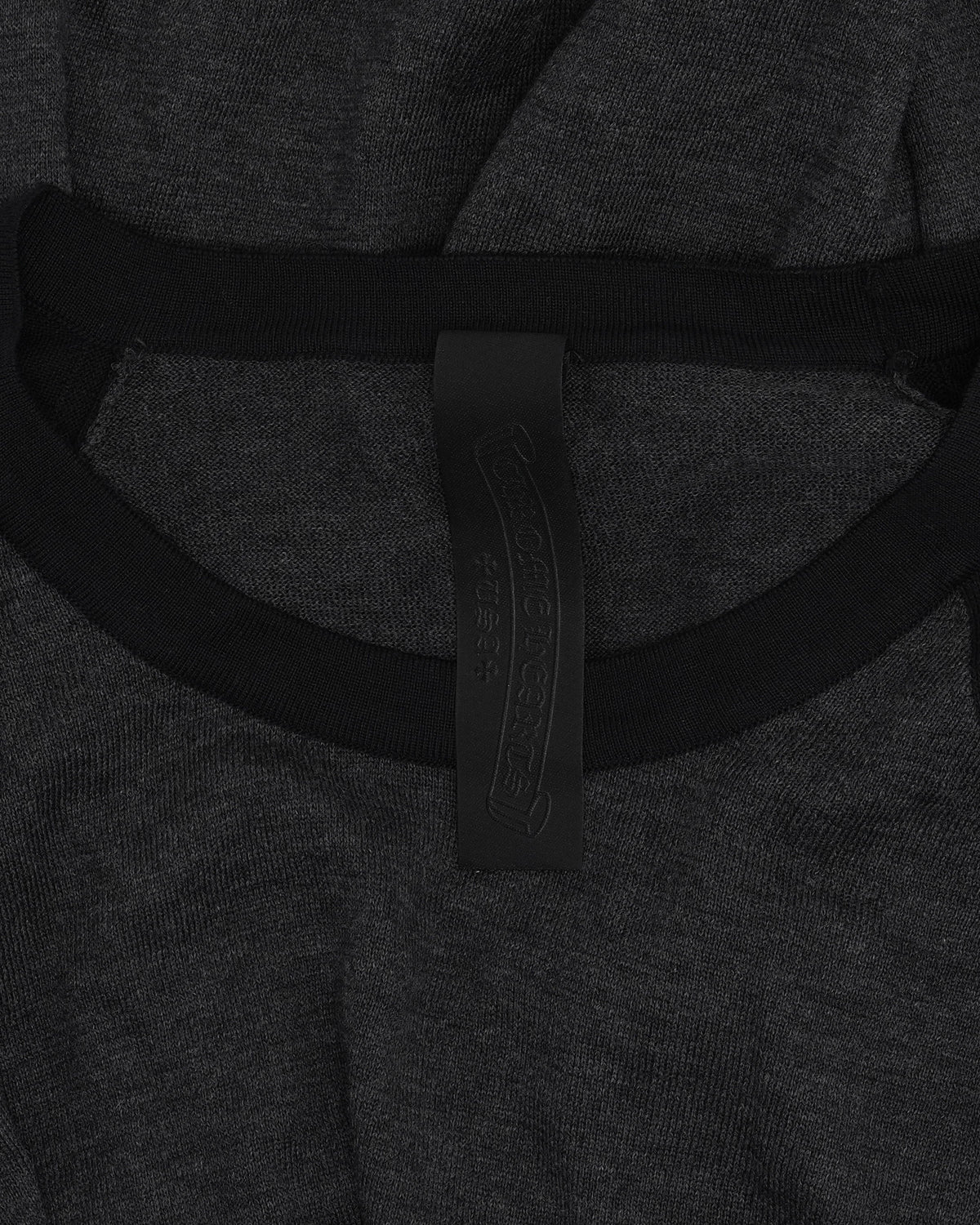 Silk Blend Cross Patch Long Sleeve Raglan T-Shirt