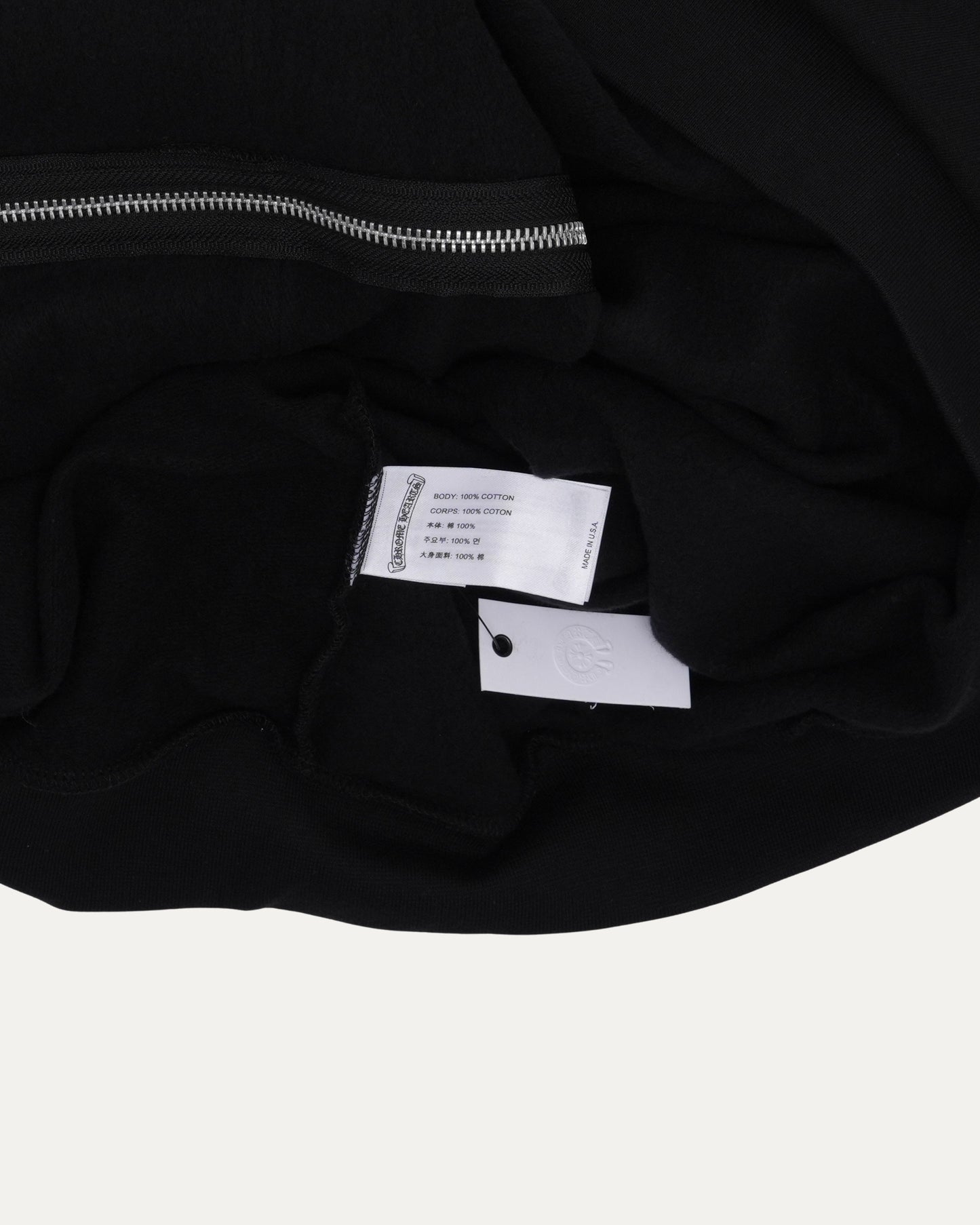 Scroll Logo Spellout Zip Up Hoodie